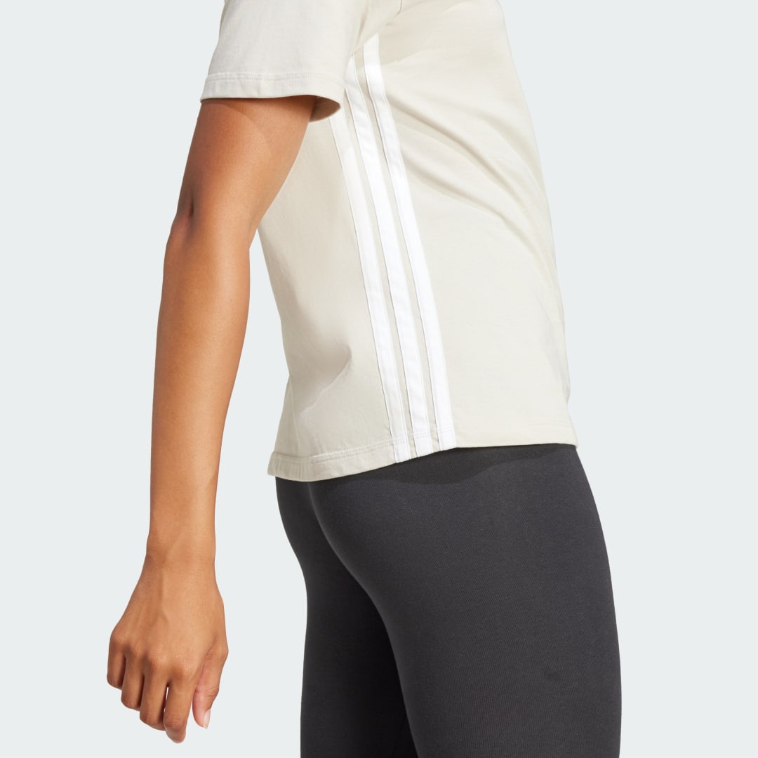 Adidas Essentials 3-Stripes Katoenen T-shirt