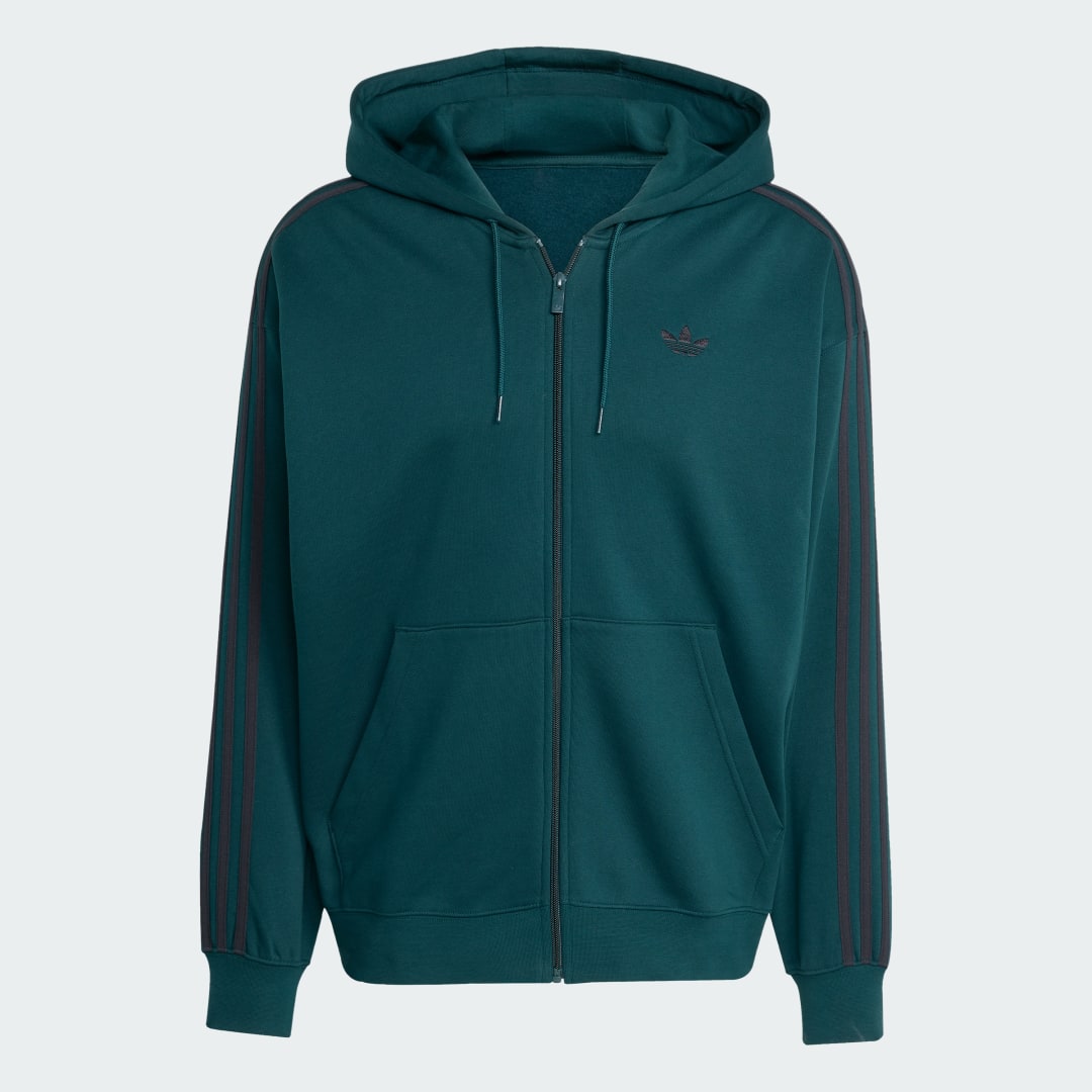 Veste à capuche entièrement zippée oversize adidas Adicolor - vue 8