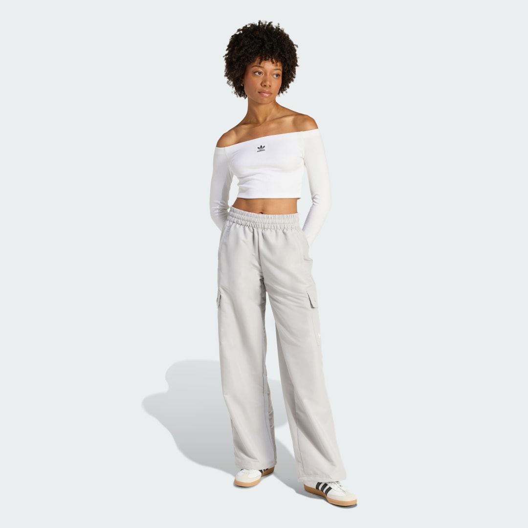 Thumbnail - ESSENTIALS RIB OFF SHOULDER LONGSLEEVE