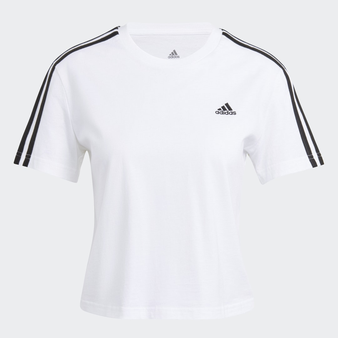 T-shirt Essentials Loose 3-Stripes Cropped