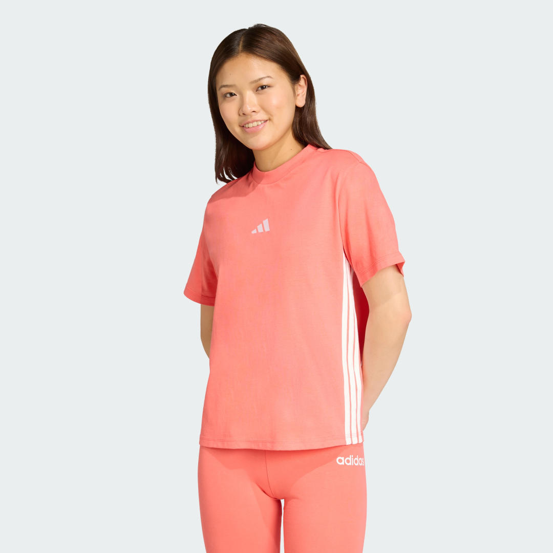Adidas Essentials 3-Stripes Katoenen T-shirt