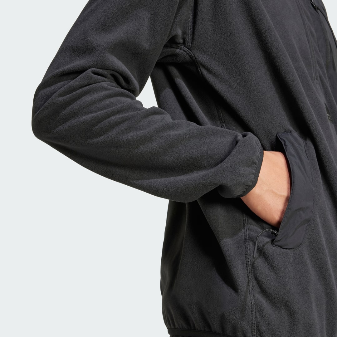 Adidas City Escape Polar Fleece Jack met Halflange Rits