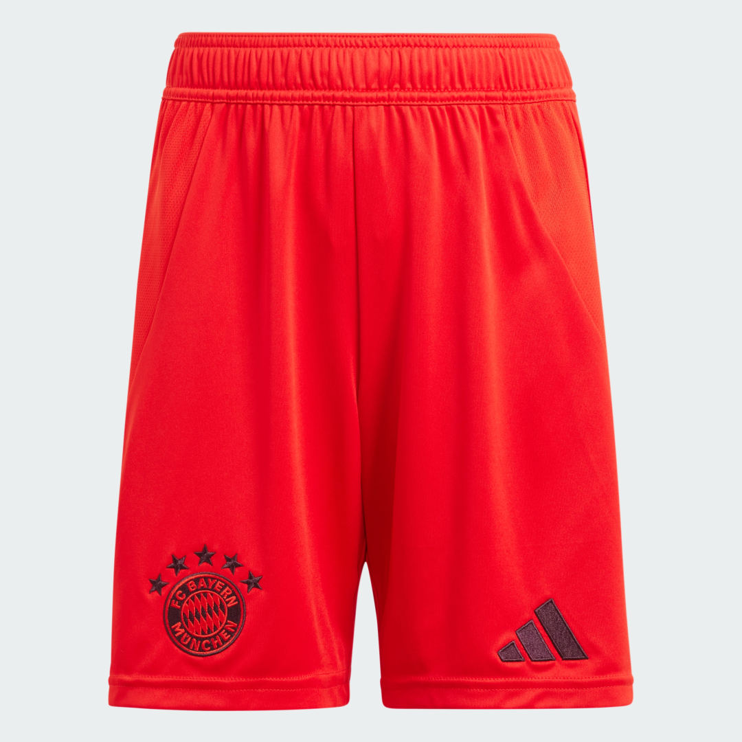 Adidas Perfor ce Junior FC Bayern München voetbalshort rood Sportbroek Polyester 128