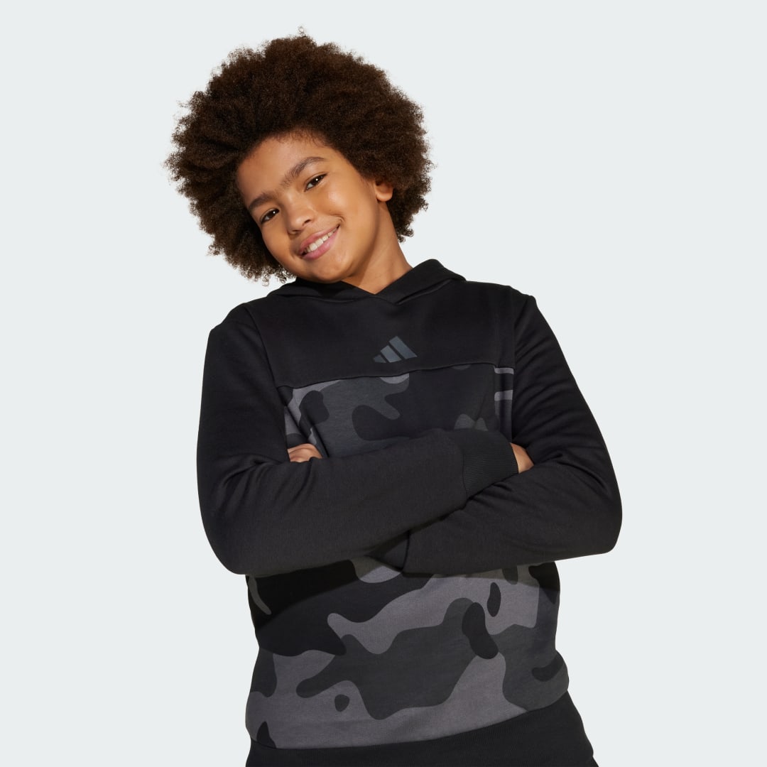 Adidas Seasonal Essentials Camo Fleece Hoodie Kids