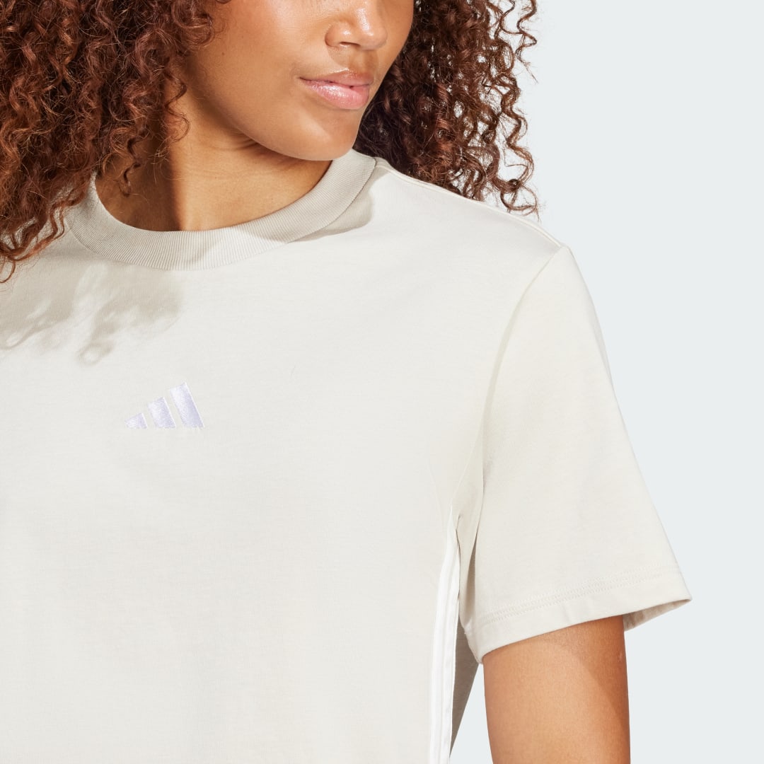 Adidas Essentials 3-Stripes Katoenen T-shirt