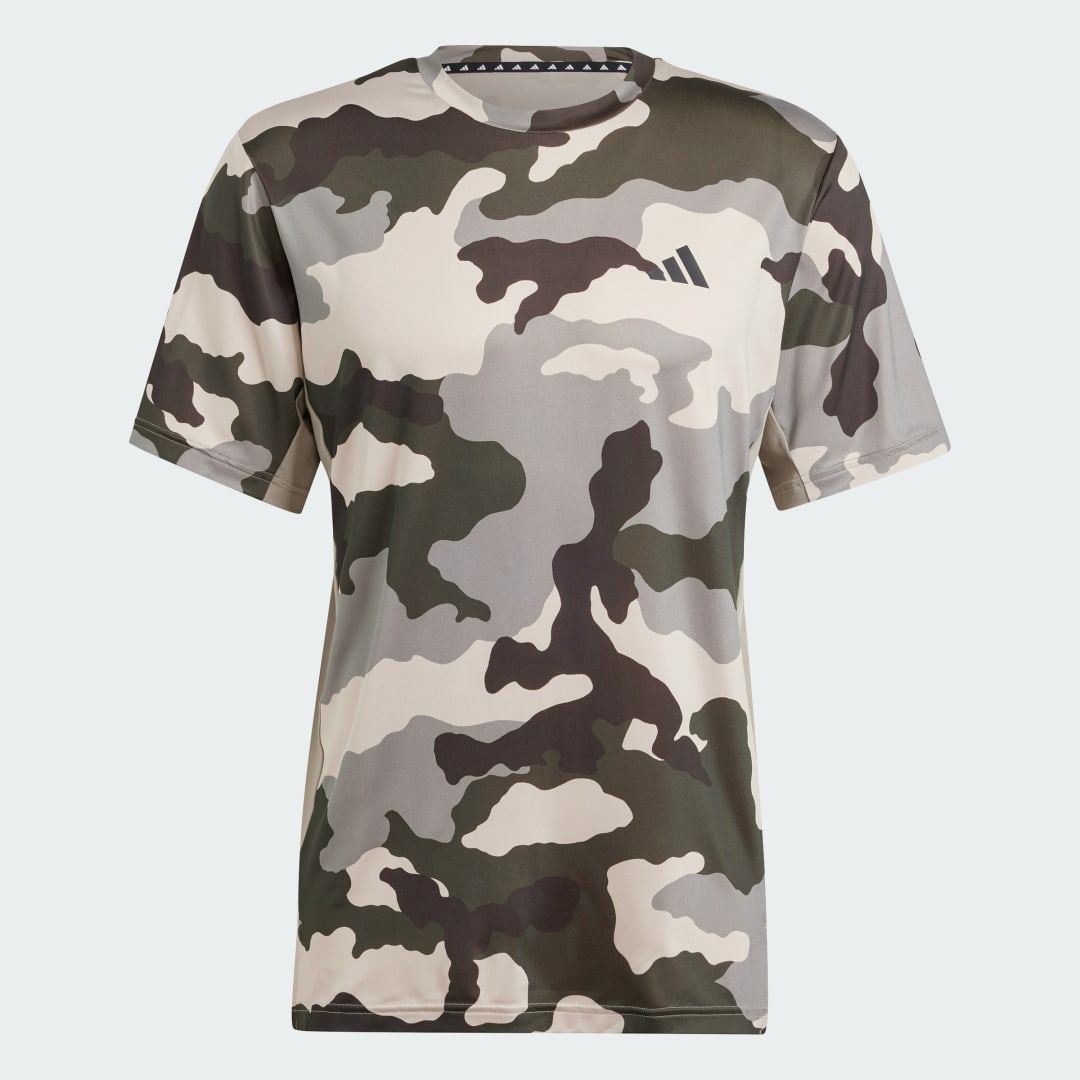 Adidas Train Essentials Camo Allover Print T-shirt