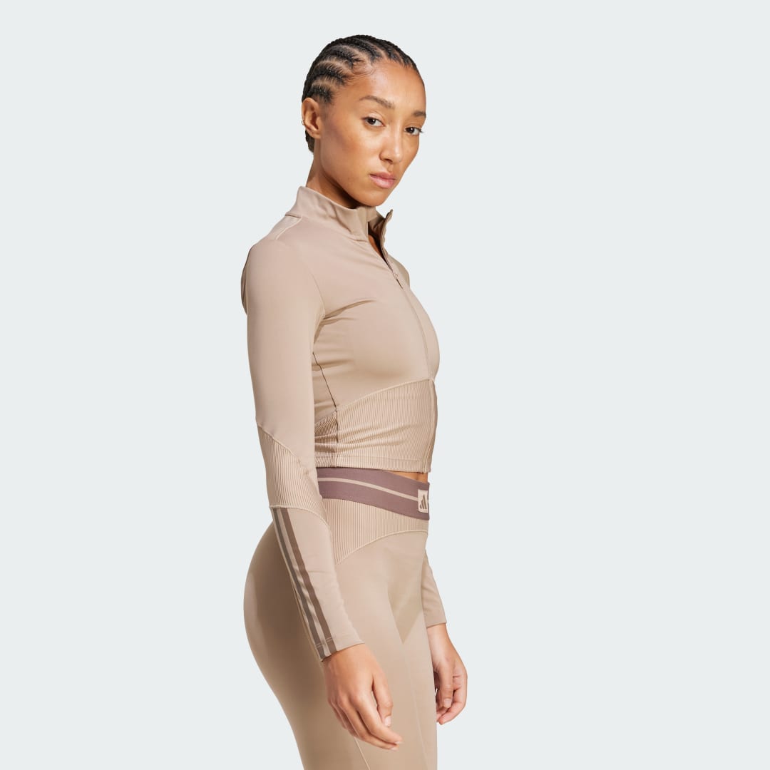 Adidas Hyperglam Rib Zip Thru Cover-Up