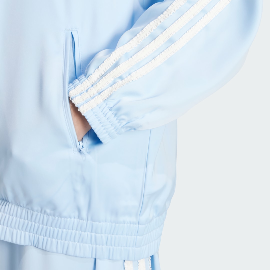 Adidas Originals Satin Firebird Trainingsjack Ruches 3-Stripes