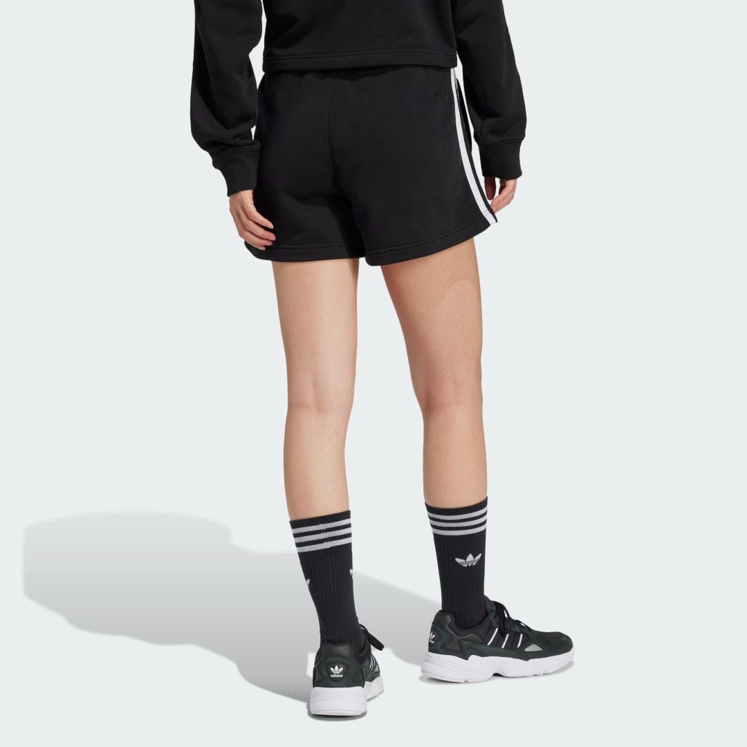 

adidas Shorts 3 Rayas Felpa Francesa Mujer, Negro