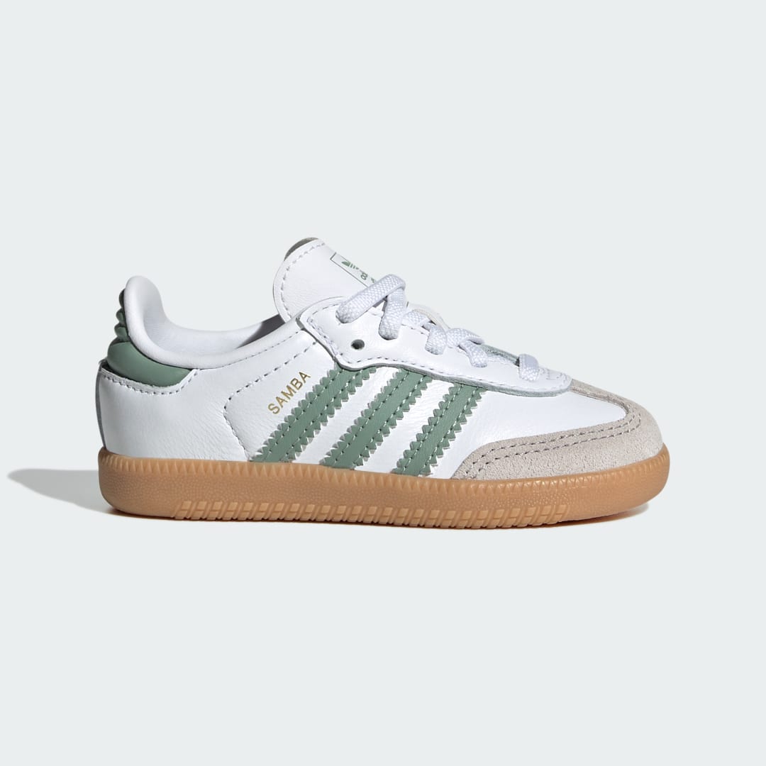 Adidas Samba Og Kids Cloud White / Silver Green / Gum