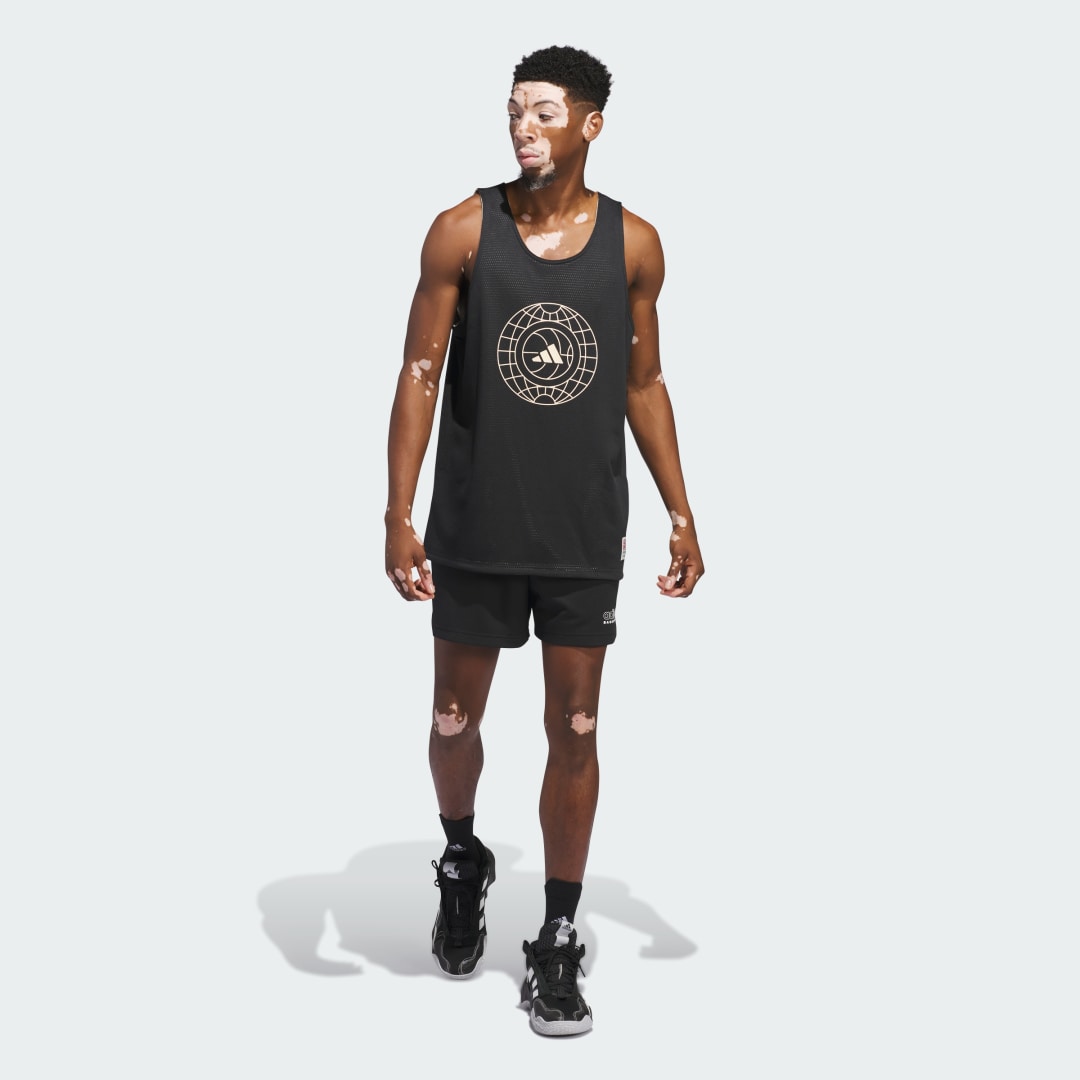 Image of adidas adidas Select World Wide Hoops Jersey Black S - Men Basketball Jerseys