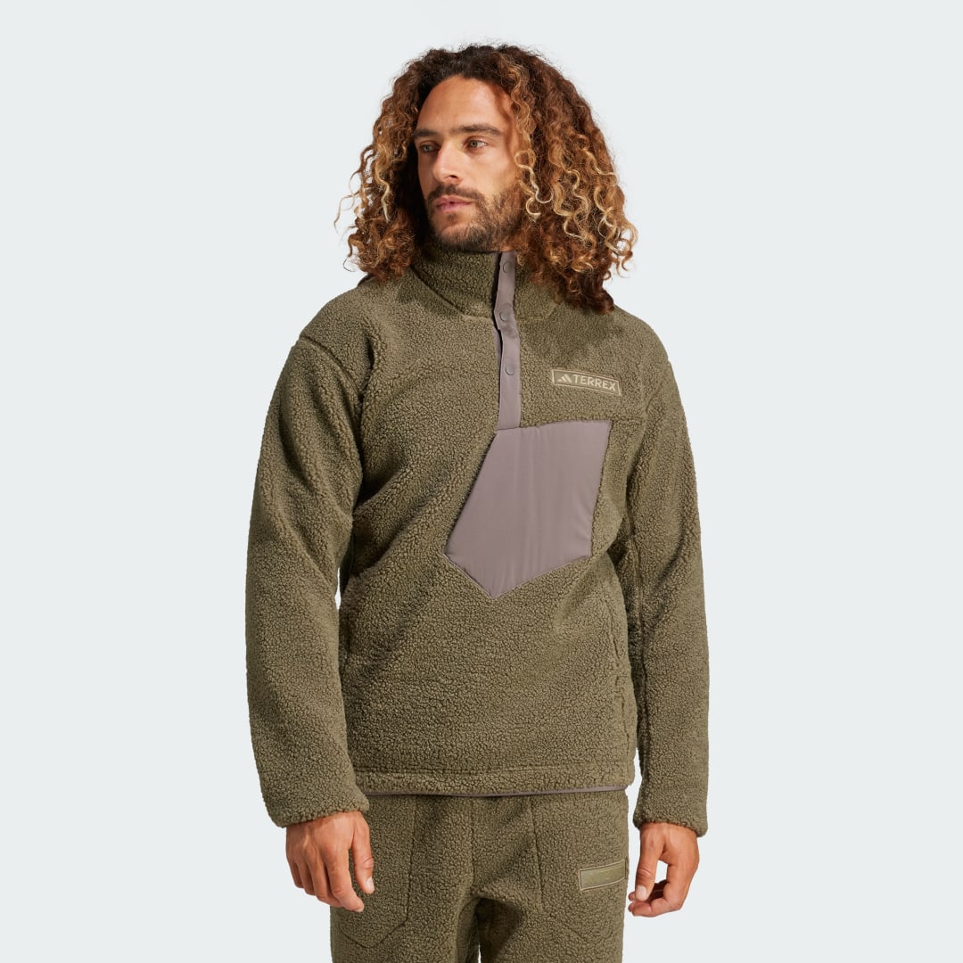 Adidas Terrex Xploric High Pile Fleece Pullover Sweatshirt