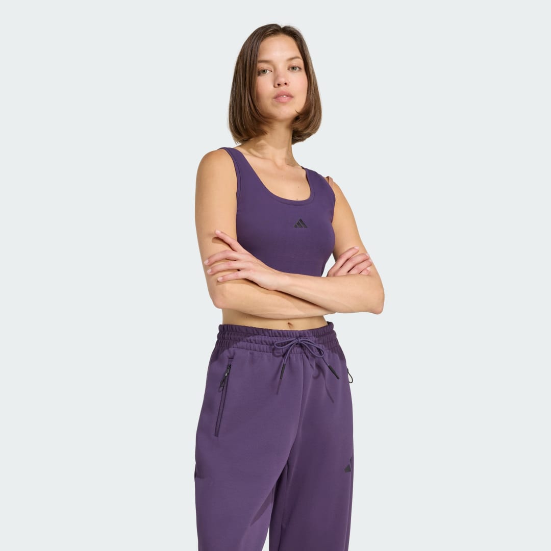 Adidas Essentials Small Logo Katoenen Lifestyle Tanktop