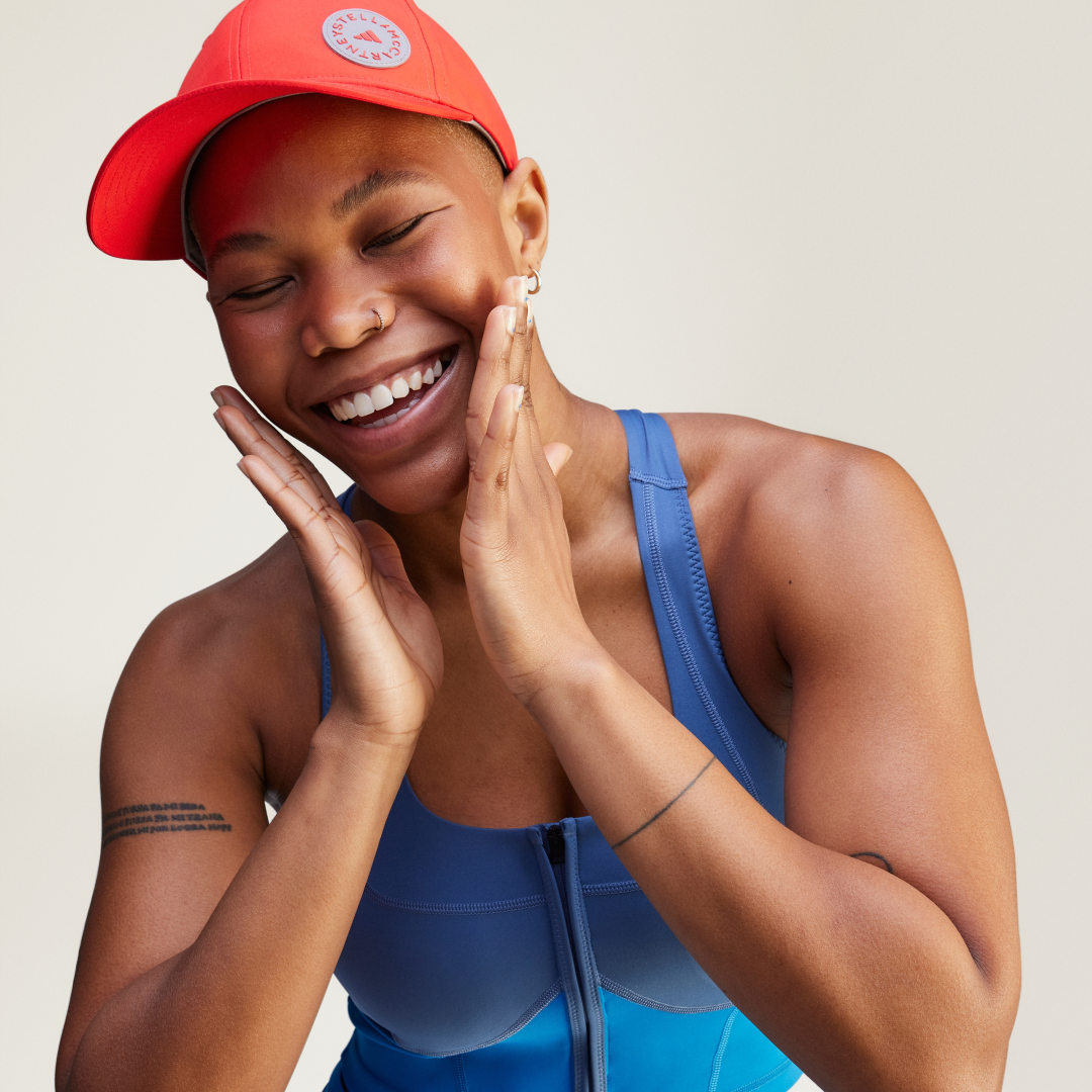 Adidas by Stella McCartney Two-Tone Croptop met Rits