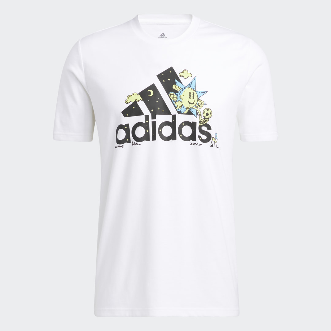 фото Футболка illustrative badge of sport graphic adidas sportswear