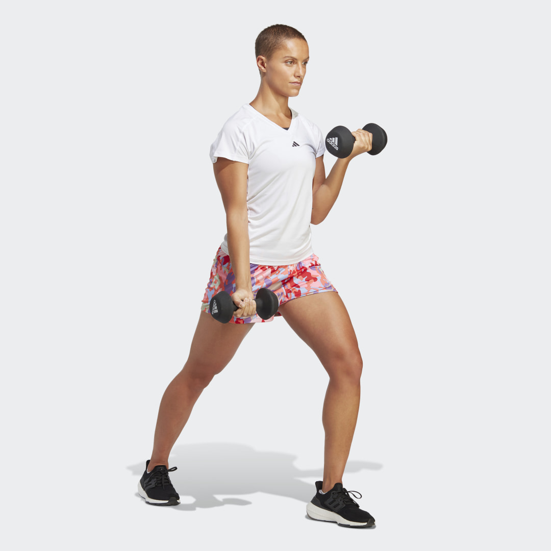 

adidas Camiseta Minimalista AEROREADY Train Essentials Cuello en V Mujer, Blanco