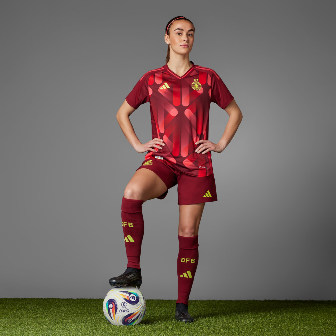 Adidas Duitsland 25 (Vrouwenelftal) Authentieke Uitshort