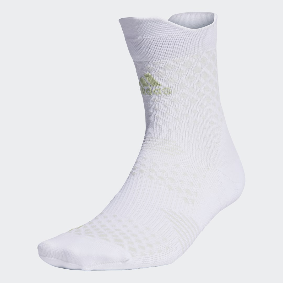 4D Quarter Socks White / Grey One / Magic Lime