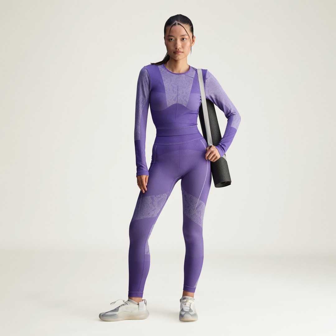 Haut de yoga manches longues Seamless adidas by Stella McCartney - vue 3
