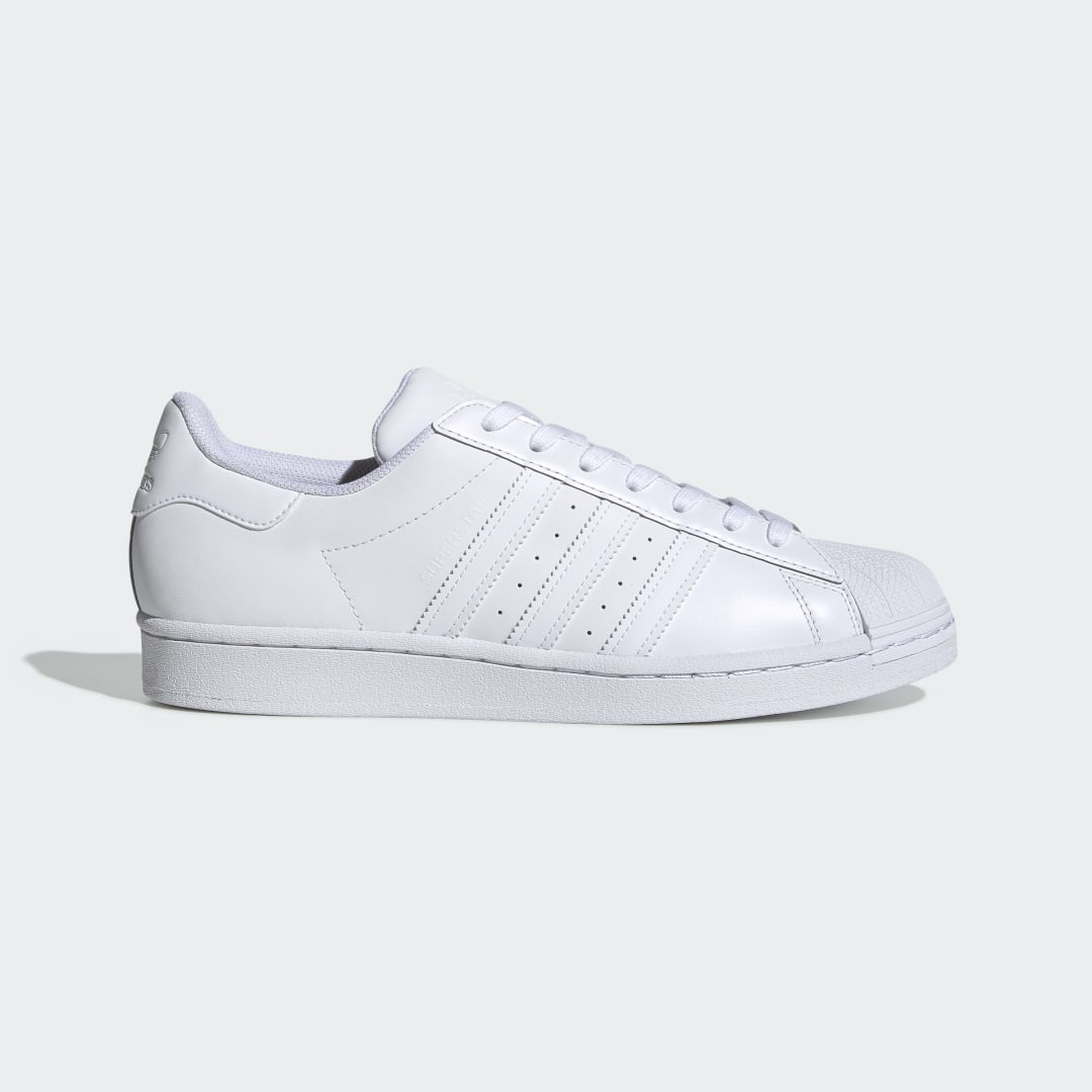 Image of adidas Superstar Shoes White M 8 / W 9 - Unisex Lifestyle Athletic & Sneakers