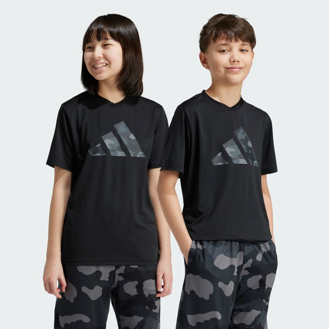 Adidas Sportswear junior voetbalshirt training zwart Sport t-shirt Polyester Ronde hals 116