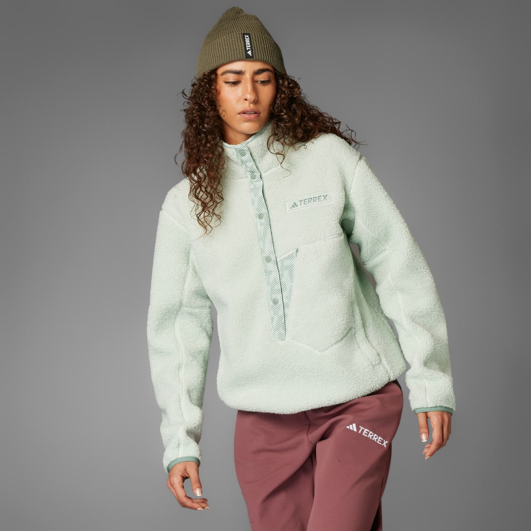 Adidas Terrex Xploric High Pile Fleece Pullover Sweatshirt