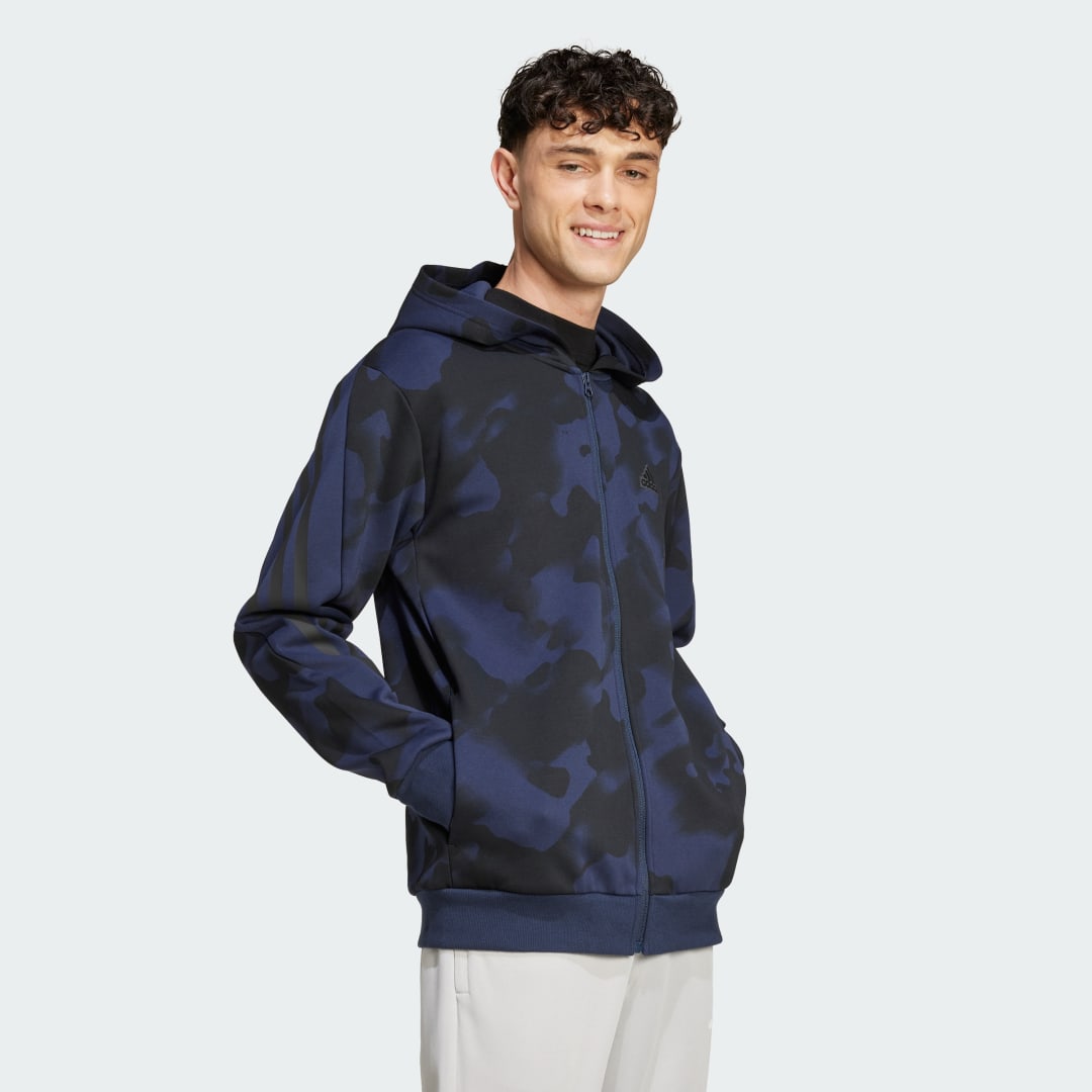 Adidas Future Icons 3-Stripes Allover Print Ritshoodie