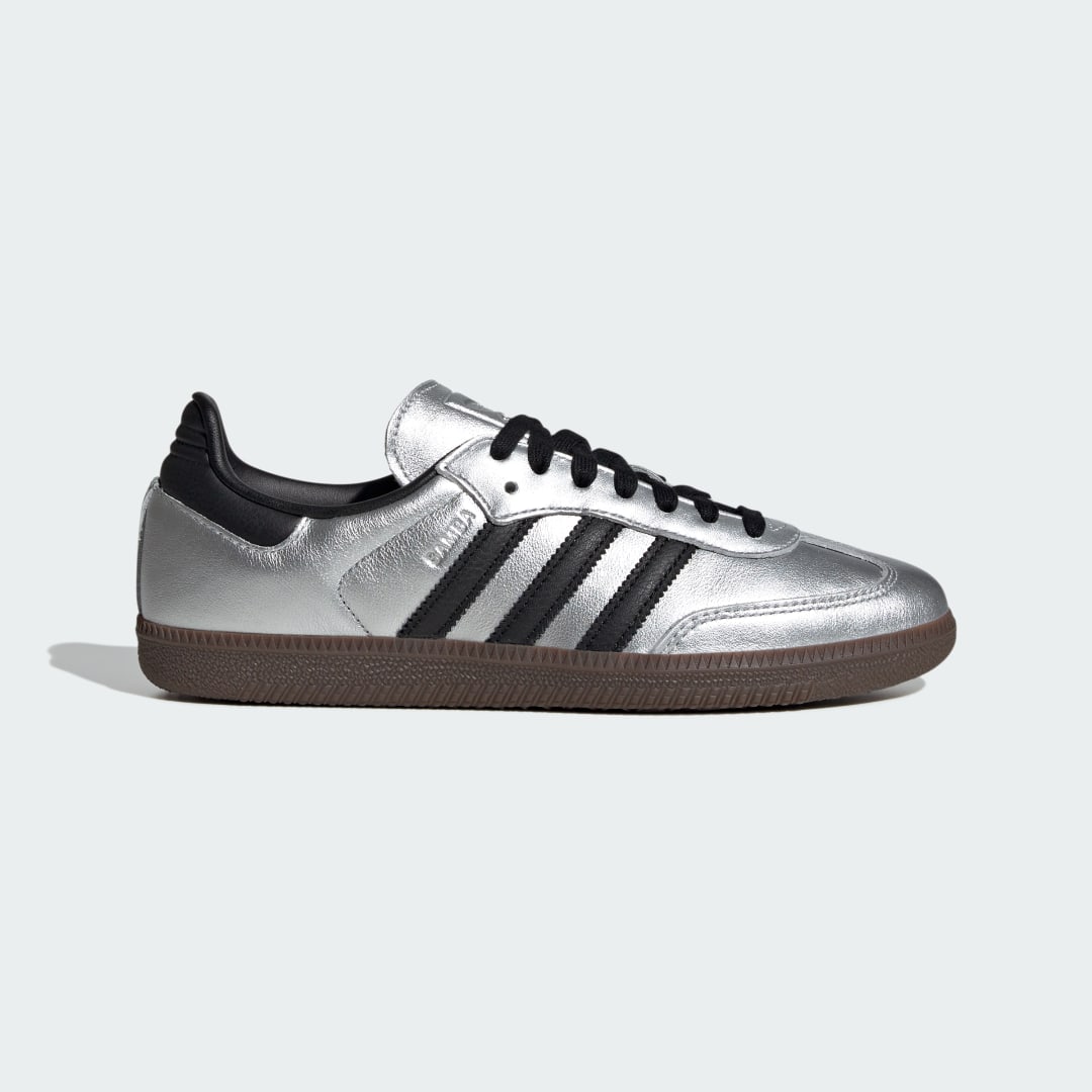 Adidas Samba sneaker Silver Metallic / Core Black / Gum
