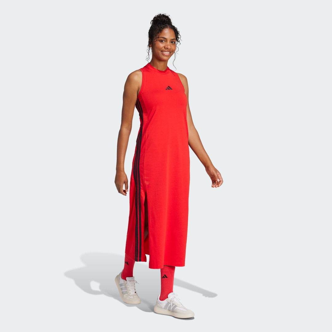 Adidas Essentials 3-Stripes Lange Racerback Jurk
