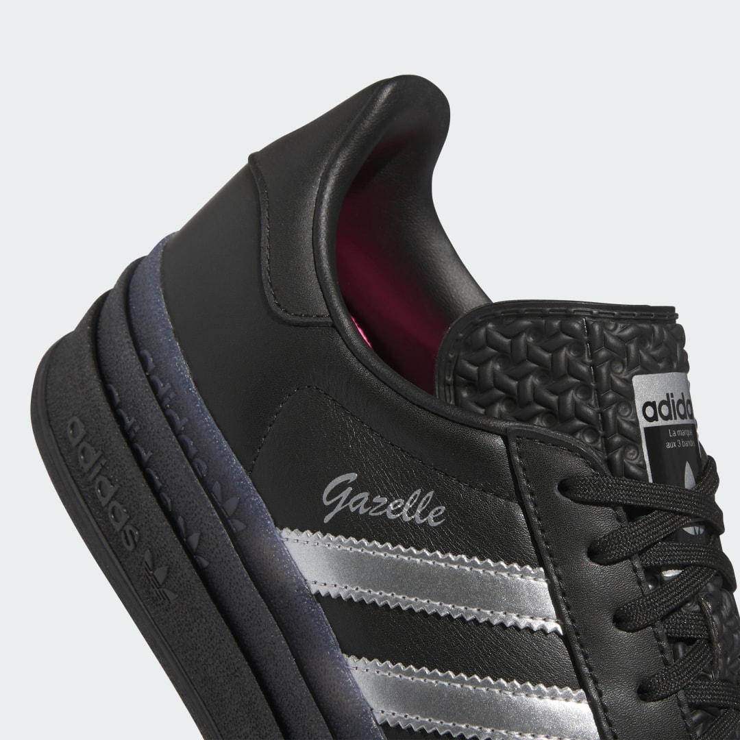 

adidas Tenis Pride Gazelle Bold Pabllo Vittar Mujer, Negro/plata gris/lucid rosa