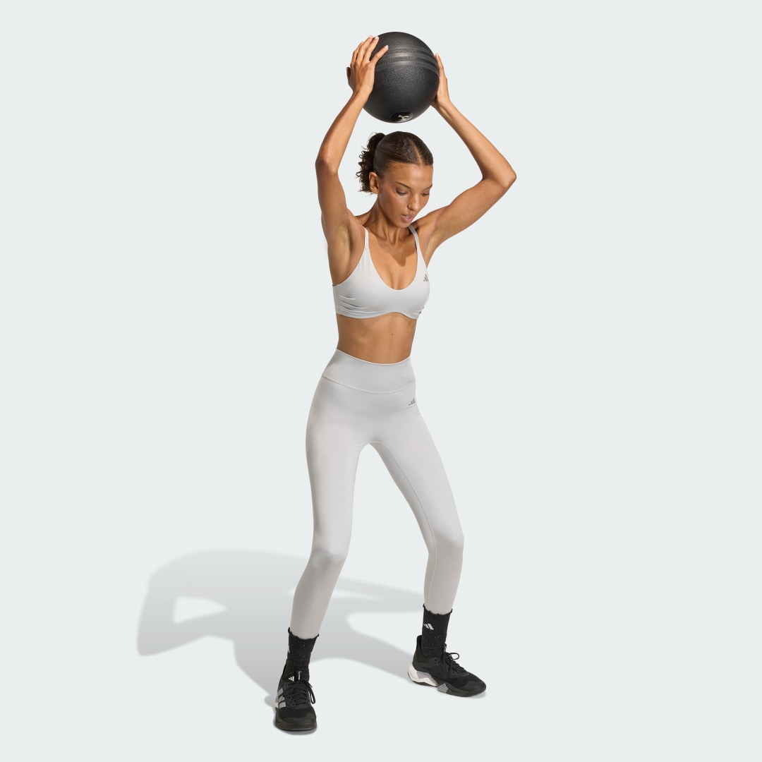 Brassière de training brillante Optime Essentials Maintien léger - vue 3