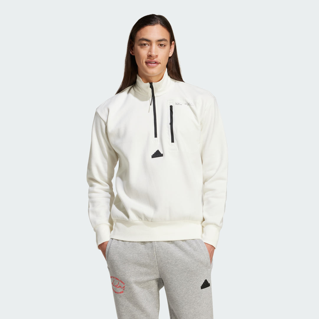 Adidas City Escape Fleece Half-Zip Sweatshirt