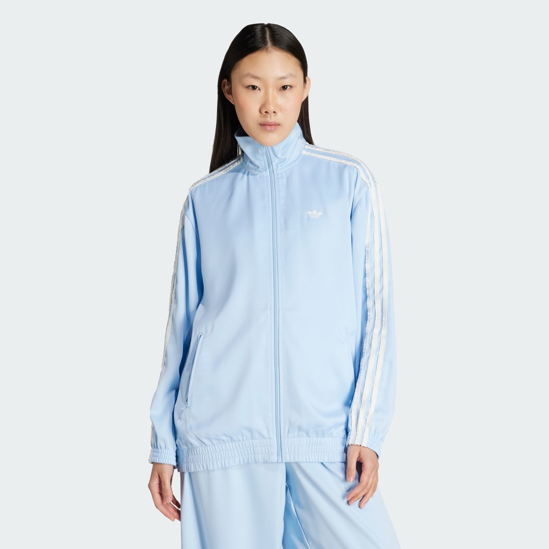 Adidas Originals Satin Firebird Trainingsjack Ruches 3-Stripes