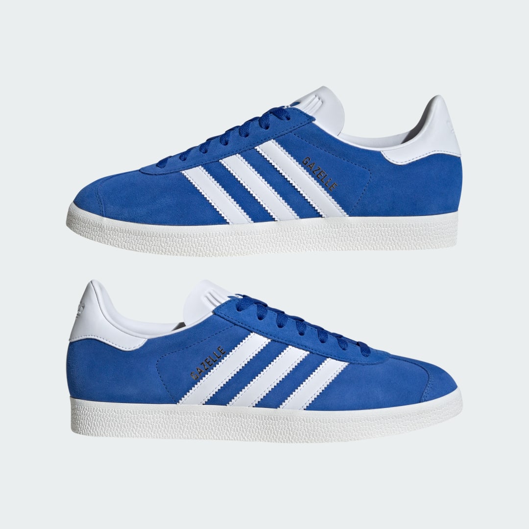 

adidas Tenis Gazelle Hombre, Azul/blanco/core blanco