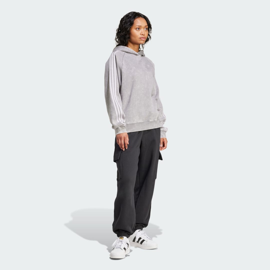 Thumbnail - Washed-Out Boyfriend-Fit Hoodie