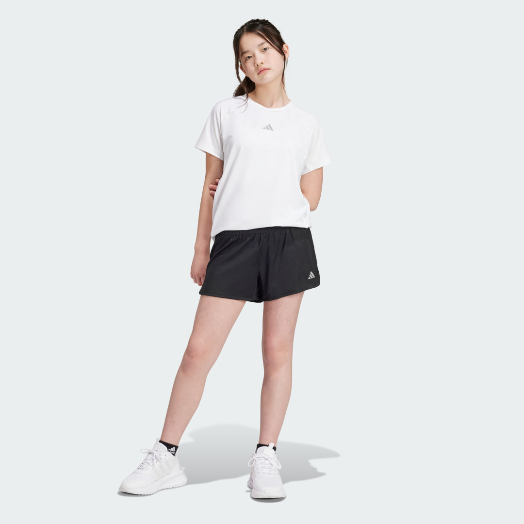 Adidas Sportswear sportshort zwart wit Sportbroek Gerecycled polyester 128