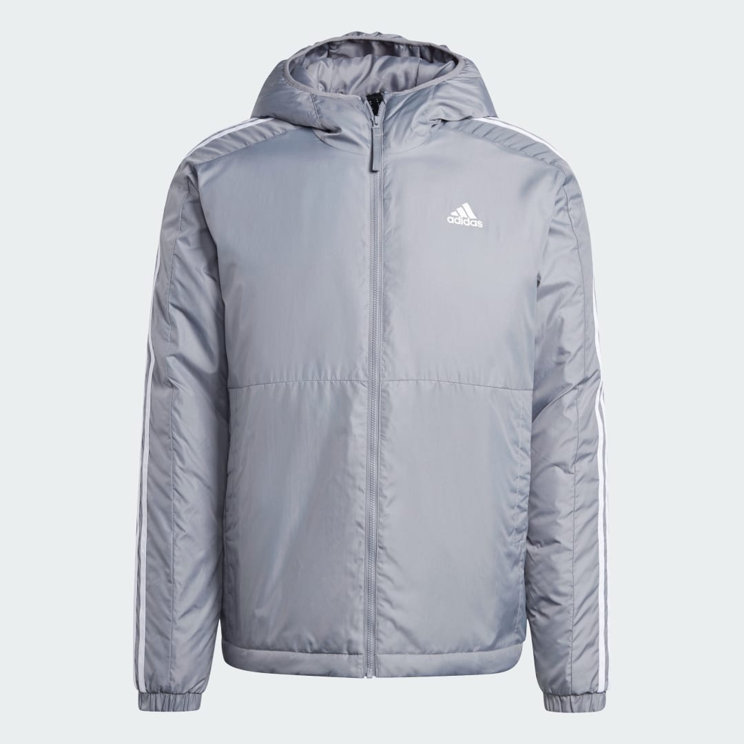 Doudounes adidas Essentials 3 Stripes Insulated Hooded Jacket EU - vue 5