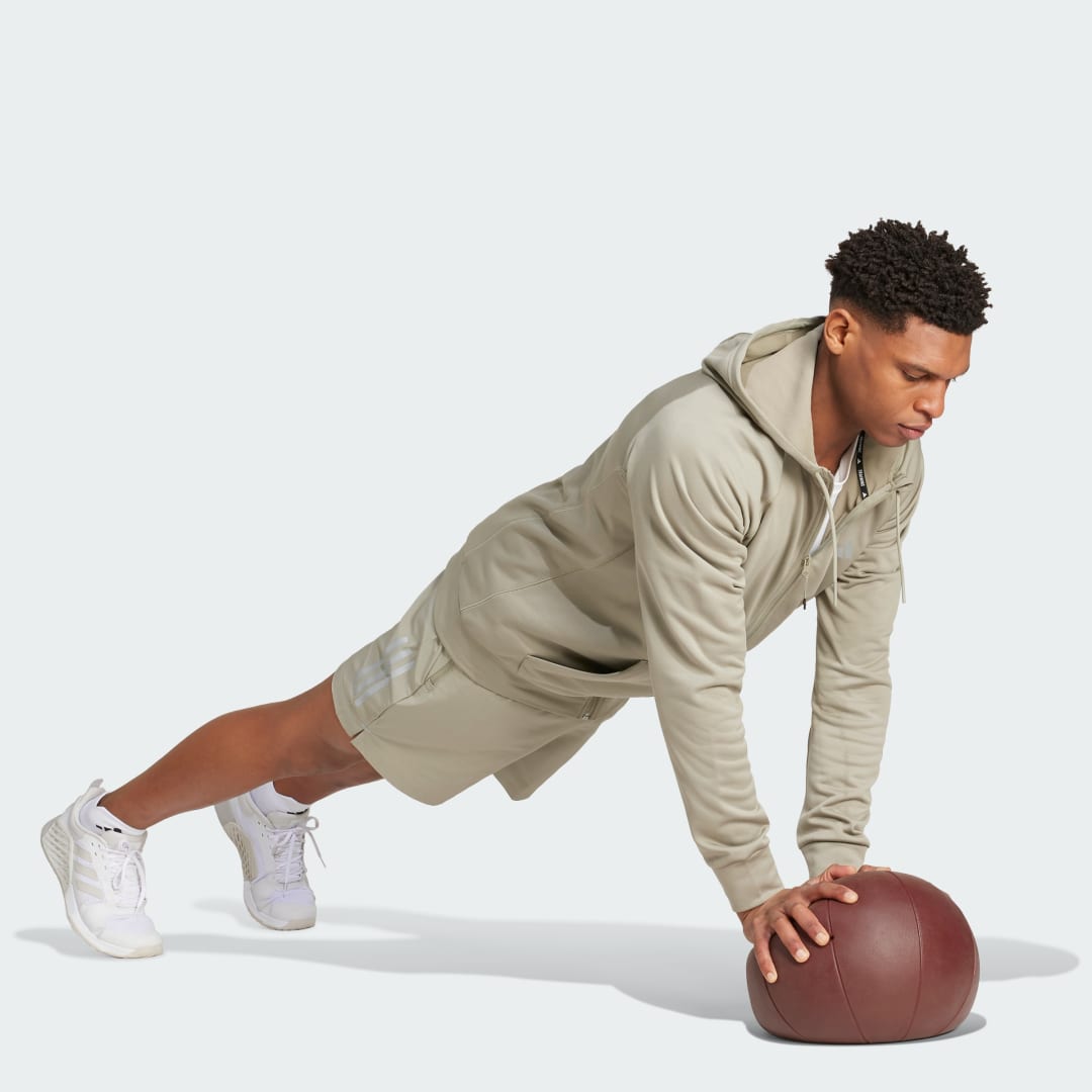Adidas Game and Go Training Big Logo 3-Stripes Ritshoodie