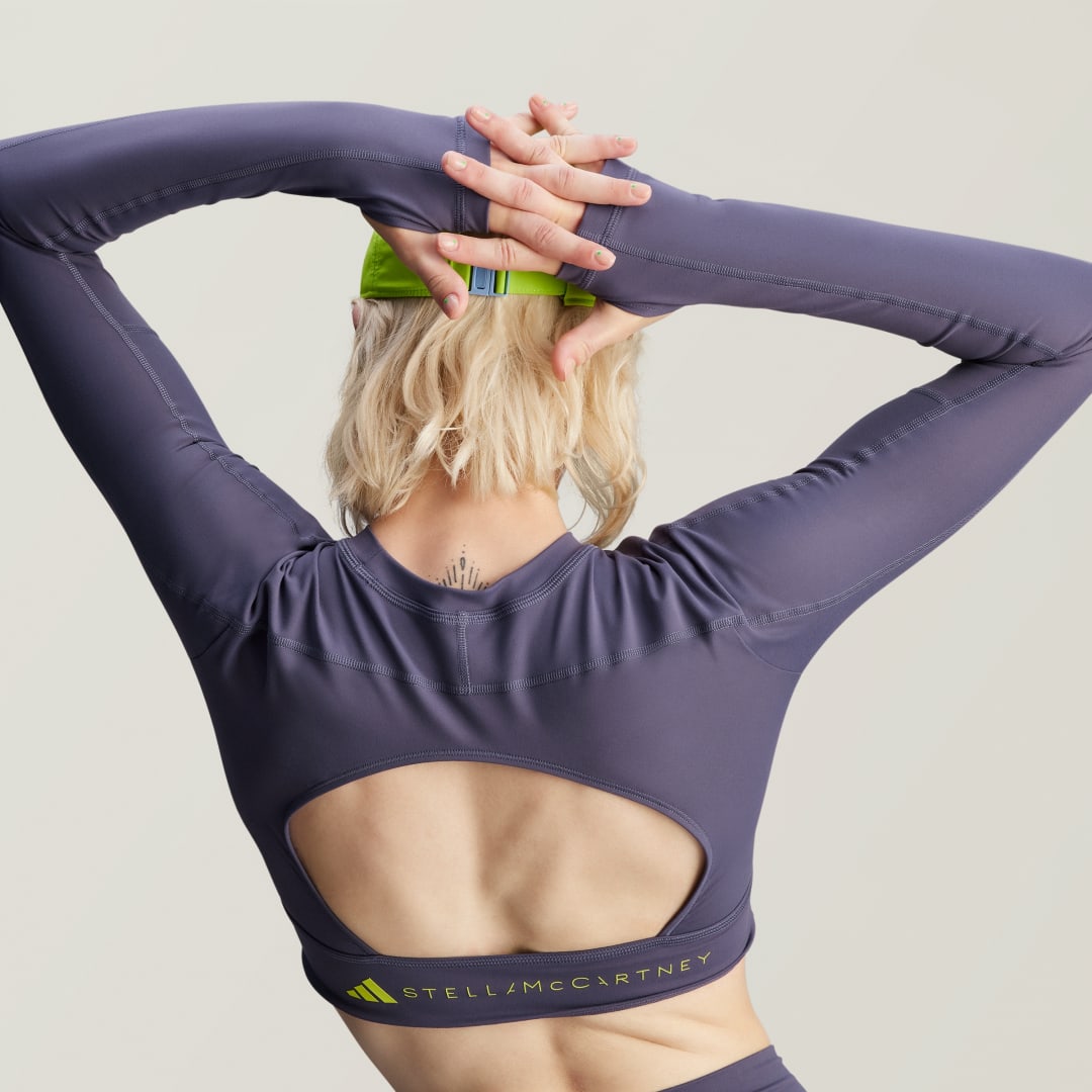 Adidas by Stella McCartney TrueStrength Yoga Croptop met Lange Mouwen