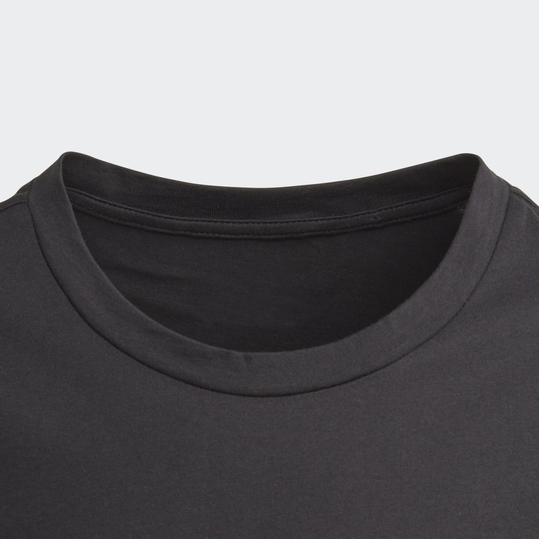 

adidas Playera Essentials Linear Niño, Negro/blanco