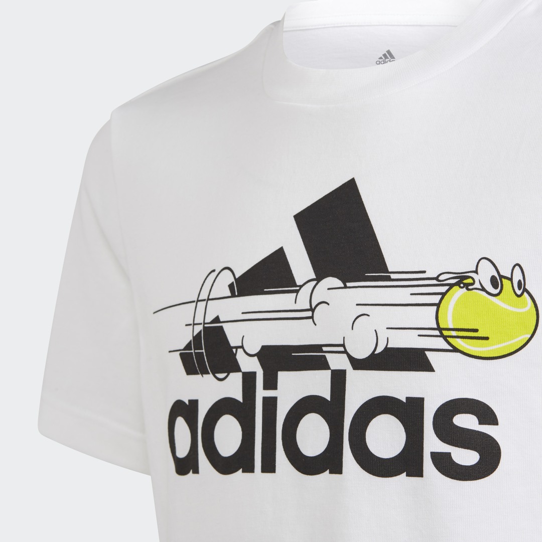 фото Теннисная футболка с принтом adidas performance