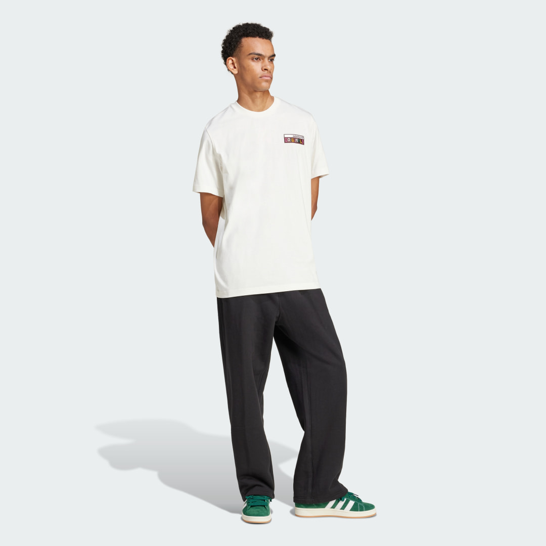 

adidas Camiseta Estampada '80s Premium Hombre, Blanco