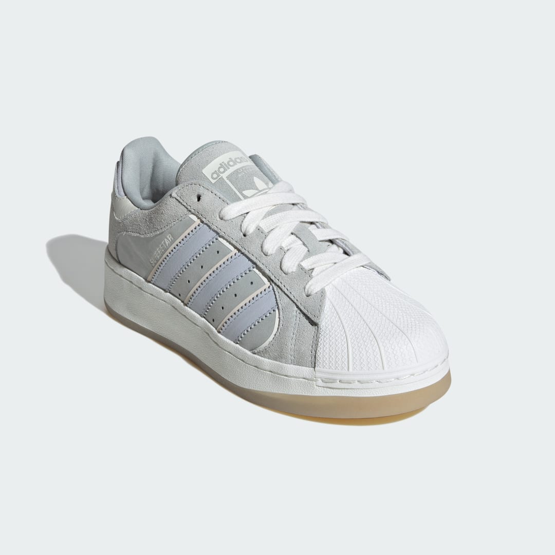 

adidas Tenis Superstar XLG Essence Mujer, Wonder plata/halo azul/blanco tint