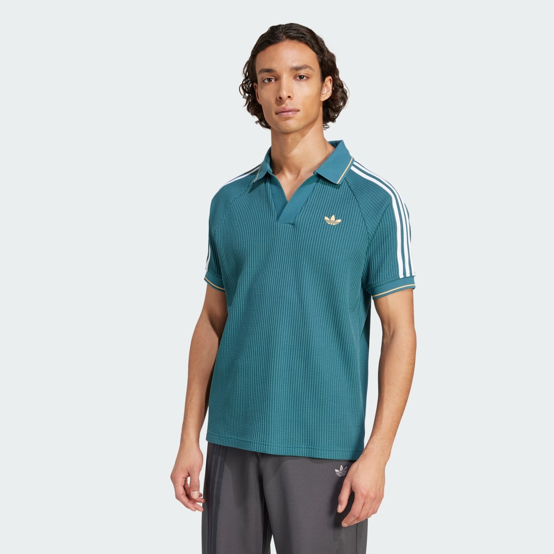 adidas adidas Originals Waffle Knit Polo Shirt