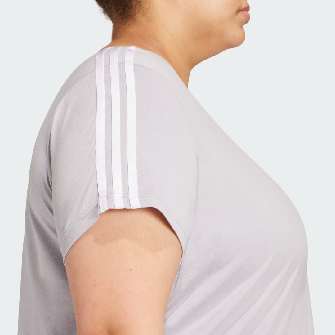 Adidas AEROREADY Train Essentials 3-Stripes T-shirt (Grote Maat)