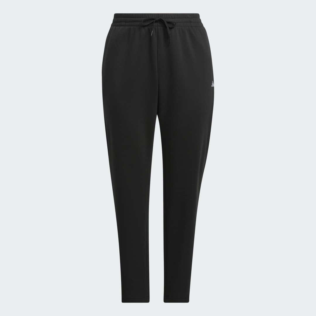 Adidas Essentials Small Logo Feel Cozy Open Hem Broek (Grote Maat)