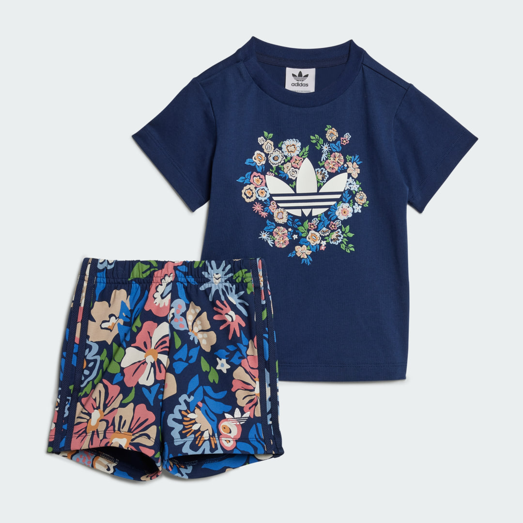Adidas Originals x Liberty London Short en T-shirt Set Kids