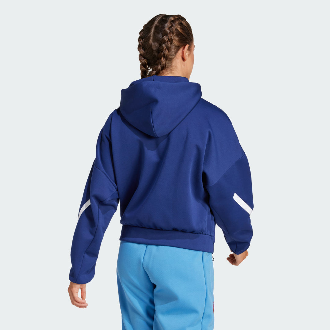 Adidas France Travel Z.N.E. Full-Zip Hooded Track Top