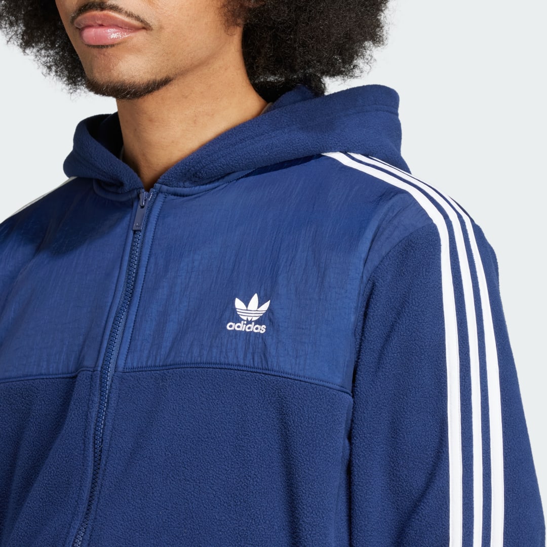 Adidas Adicolor 3-Stripes Teddy Fleece Hoodie