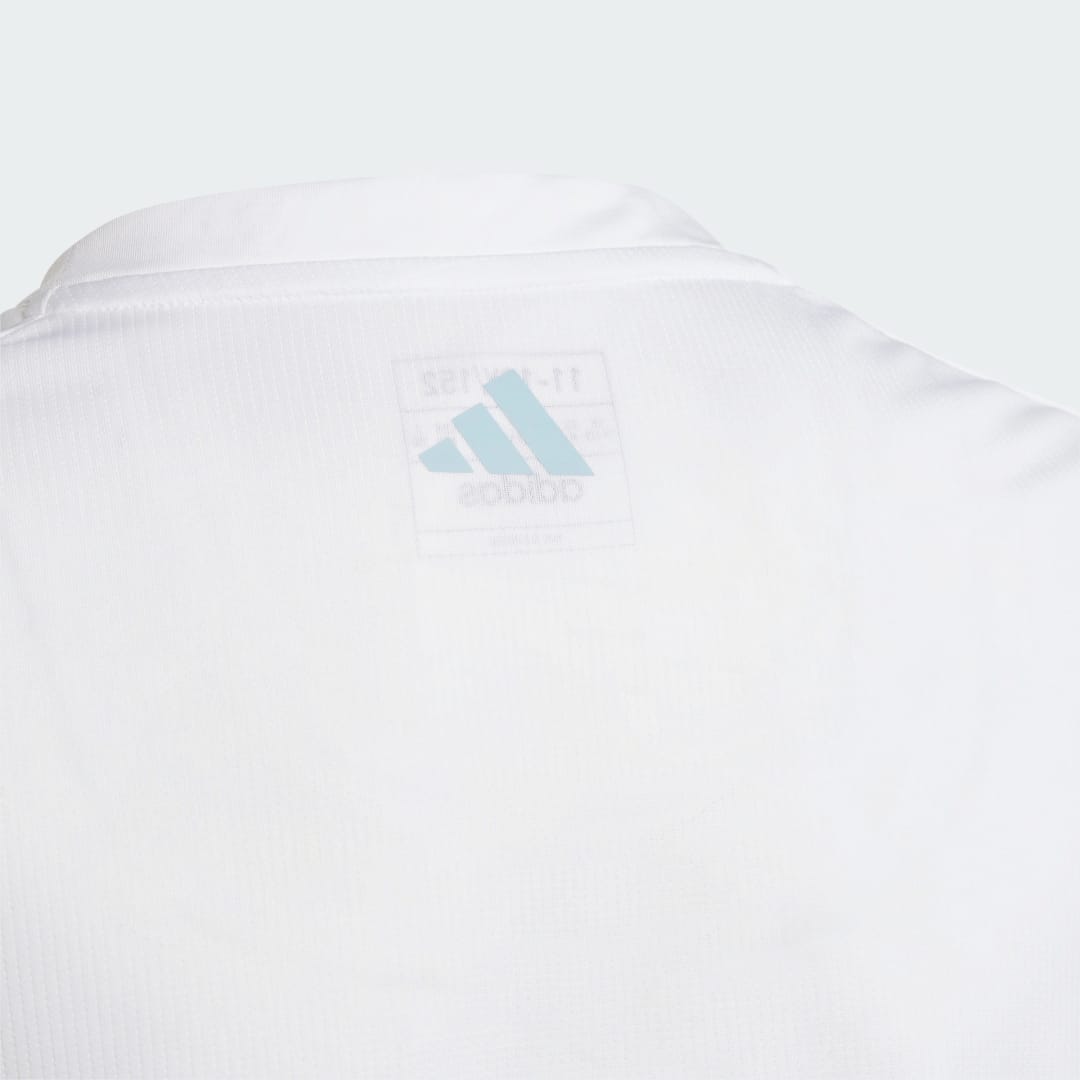

adidas Camiseta Essentials AEROREADY Regular-Fit Logo Niño, Blanco